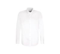 Businesshemd SEIDENSTICKER "Schwarze Rose", Herren, Gr. M40, normale Ärmellängen, weiß, 93% Polyester, 7% Elasthan, unifarben, slim fit, 2-Knopf-Manschette, Hemden, Slim 1/1 Kentkragen Uni (10832769-4
