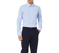 Seidensticker Herren Mens Longsleeve Bügelfreies Hemd Mit Sehr Schmalem Schnitt - X-Slim Fit Langarm Kent-Kragen, Blau(474980), 43 EU