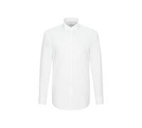 Smokinghemd SEIDENSTICKER "Schwarze Rose", Herren, Gr. XXL46, normale Ärmellängen, weiß, 100% Baumwolle, unifarben, regular fit, Doppelmanschette, Hemden, Gala Uni (68577366-46) weiß