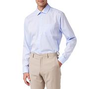 Seidensticker Herren Mens Regular Longsleeve Cotton Business Shirt, Hellblau(002000), 45 EU