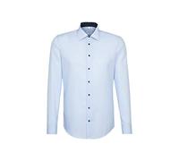 Seidensticker Hemd Herren Regular Fit Baumwolle blau, 52