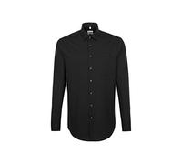 Seidensticker Herren Mens Regular Patch Longsleeve Businesshemd, Schwarz(193690), 46 EU
