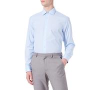 Seidensticker Herren Mens Regular Patch Longsleeve Hemd, Hellblau(153480), 44 EU