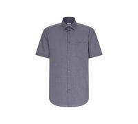 Businesshemd SEIDENSTICKER "Schwarze Rose", Herren, Gr. XL (43), normale Ärmellängen, grau, 100% Baumwolle, unifarben, regular fit, gerader Abschluss, Hemden, Regular 1/2 Kentkragen Uni (98819702-43) 