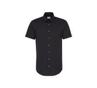 Seidensticker Business Hemd Herren Slim Fit Baumwolle schwarz, 42
