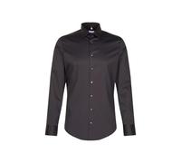 Seidensticker Herren Mens Slim Longsleeve Cotton Hemd, Schwarz(650400), 41 EU