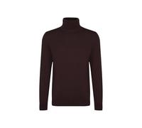 Strickpullover SEIDENSTICKER "Schwarze Rose", Herren, Gr. XL, braun (dunkelbraun), 100% Wolle, unifarben, regular fit, Rundhals, Pullover Strickpullover, 1/1 Rollkragen Uni (75293956-XL) dunkelbraun