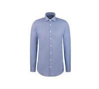 Seidensticker Regular Fit Hemd blau, Gemustert