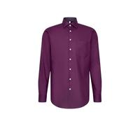 Seidensticker Herren Regular Fit Langarm Business-Hemd Hemd, Lila, 40 EU