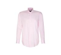 Businesshemd SEIDENSTICKER "Schwarze Rose", Herren, Gr. M40, normale Ärmellängen, rosa (rosé), 100% Baumwolle, Strukturmuster, unifarben, regular fit, 2-Knopf-Manschette, Hemden, Regular 1/1 Kentkrage