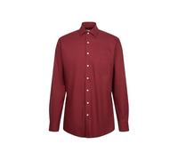 Seidensticker Herren Regular Fit Langarm Business Hemd, Rot, 48