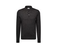 Seidensticker Herren Regular Fit Langarm Polo-Pullover, Grau, L