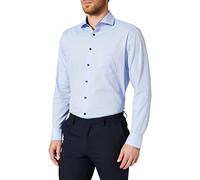 Seidensticker Herren Regular Fit Langarm Popeline Hemd, Hellblau, 42 EU