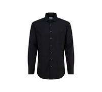 Seidensticker Business Hemd Herren Regular Fit Baumwolle schwarz, 41