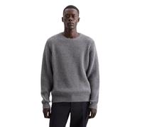 Seidensticker Pullover Herren Regular Fit Rundhals Wolle grau, XXL