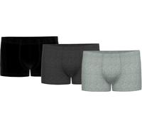 Seidensticker Herren Boxershorts, 3er Pack - Trunk 3-Pack, Single Jersey, Baumwollmischung, einfarbig Schwarz/Grau XL