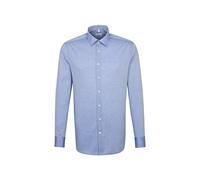 Seidensticker Herren Seidensticker Herren Business Tailored Fit - Bügelfreies, Schmales mit Kent-kragen Langa Businesshemd, Blau (Mittelblau Neu 16), 46 EU