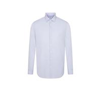 Businesshemd SEIDENSTICKER "Schwarze Rose", Herren, Gr. M (39), normale Ärmellängen, blau, 100% Baumwolle, unifarben, tailored fit, 2-Knopf-Manschette, Hemden, Shaped 1/1 Kentkragen Uni (10956105-39) 