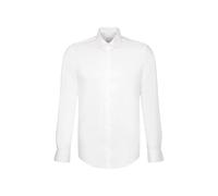 Seidensticker Businesshemd Shaped Herren XXL (46) Weiß 100% Baumwolle Kentkragen Langarm