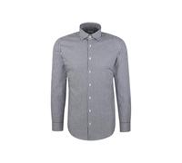 Seidensticker Herren Shaped Fit Langarm Business Hemd, Blau, 42