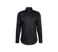 Slim Fit Businesshemd aus Feintwill 44 men Black
