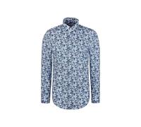 Seidensticker Slim Fit Hemd blau, Bedruckt