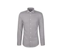 Seidensticker Herren Slim Fit Langarm Business-Hemd Hemd, Braun, 42 EU