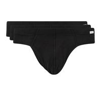 seidensticker Herren Slip, 3er Pack - Comfort Cotton Classic Briefs, einfarbig Schwarz L