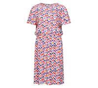 SEIDENSTICKER Damen Kleid gelb / dunkellila / rot / weiß, Größe 38 gelb / dunkellila / rot / weiß