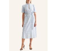 Seidensticker Halbarm-Kleid mit Rüschenkragen Hellblau (Größe: 36) 36 blau