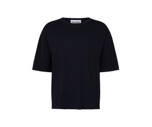 seidensticker - KNITTED T-SHIRT CREW N black - Gr. - L