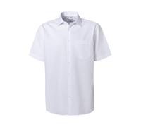 Businesshemd SEIDENSTICKER "Schwarze Rose", Herren, Gr. S38, normale Ärmellängen, weiß, 100% Baumwolle, unifarben, regular fit, gerader Abschluss, Hemden, Regular 1/2 Kentkragen Uni (56846334-38) weiß