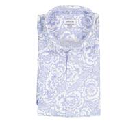 Seidensticker Kurzarmhemd Herren Regular Fit Kurzarm Leinen blau, 40