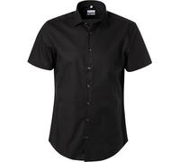 Seidensticker Kurzarmhemd Herren Slim Fit Kurzarm Baumwolle schwarz, 38