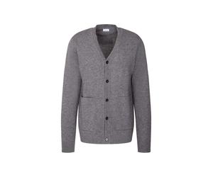 seidensticker - LAMBSWOOL CARDIGAN mid grey melange - Gr. - XL