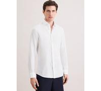 Seidensticker Leinenhemd Herren Slim Fit weiß, 43