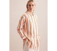 Longbluse SEIDENSTICKER "Schwarze Rose", Damen, Gr. M (38), pink, 69% Baumwolle 25% Polyamid/Nylon 6% Elastan, gestreift, oversize, ohne Ausschnitt, Langarm, Blusen, Langarm Kragen Streifen (24473368-