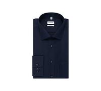 Seidensticker men's business shirt - shaped fit - non-iron - Kent collar - short sleeves - 100% cotton