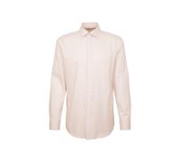 Businesshemd SEIDENSTICKER "Schwarze Rose", Herren, Gr. XL44, normale Ärmellängen, beige (sand), 100% Baumwolle, gestreift, regular fit, 2-Knopf-Manschette, Hemden, Regular 1/1 Kentkragen Gestreift (4
