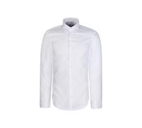 Businesshemd SEIDENSTICKER "Schwarze Rose", Herren, Gr. M (39), normale Ärmellängen, weiß, 100% Baumwolle, unifarben, skinny fit, 2-Knopf-Manschette, Hemden, X-Slim 1/1 Kentkragen Uni (75808235-39) we