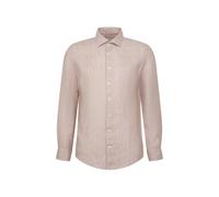 Leinenhemd SEIDENSTICKER "Schwarze Rose", Herren, Gr. XL (44), normale Ärmellängen, beige, 100% Leinen, unifarben, slim fit, 2-Knopf-Manschette, Hemden, Slim 1/1 Kentkragen Uni (85369836-44) beige