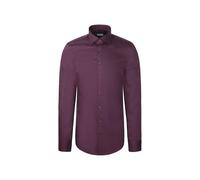 Seidensticker Slim Fit Hemd Dark Red Wine, Einfarbig