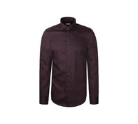 Seidensticker Slim Fit Hemd Dark Red Wine, Einfarbig