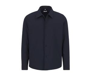 Seidensticker Overshirt Herren Comfort Fit Langarm Mikrofaser blau, M