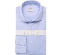 Seidensticker Performance Slim Fit Jerseyhemd hellblau, Einfarbig
