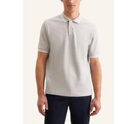 T-Shirt SEIDENSTICKER "Regular", Herren, Gr. M, grau, 100% Baumwolle, gestreift, Kurzarm, Shirts, Kurzarm Kragen Streifen platziert (85609465-M) grau