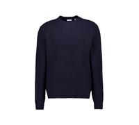 Seidensticker Pullover Herren Regular Fit Rundhals Wolle blau, L