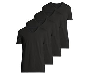 Seidensticker - Pur - Unterhemd/Shirt Kurzarm - 4er Pack (6 Schwarz)