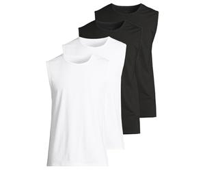 Seidensticker - Pur - Unterhemd/Tanktop - 4er Pack (5 Weiß/schwarz)
