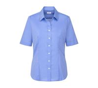 Seidensticker Regular Fit Bluse Kurzarm blau